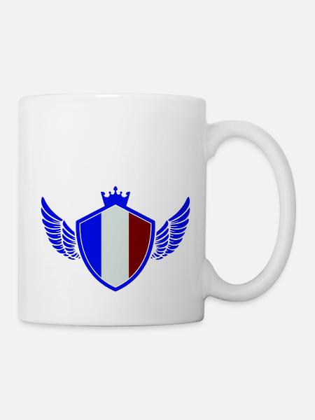 france wappen - Tasse - Weiß