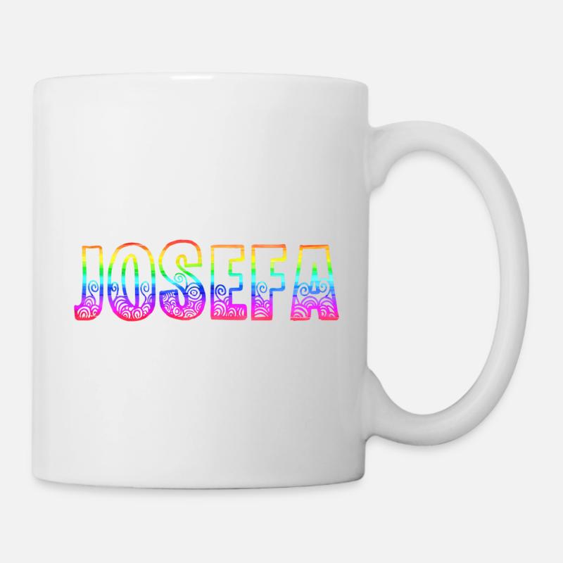 josefa rs regenbogen - Tasse - Weiß
