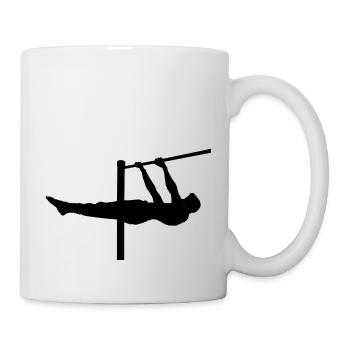 Frontlever - gymnastique - Mug blanc - blanc - Droite
