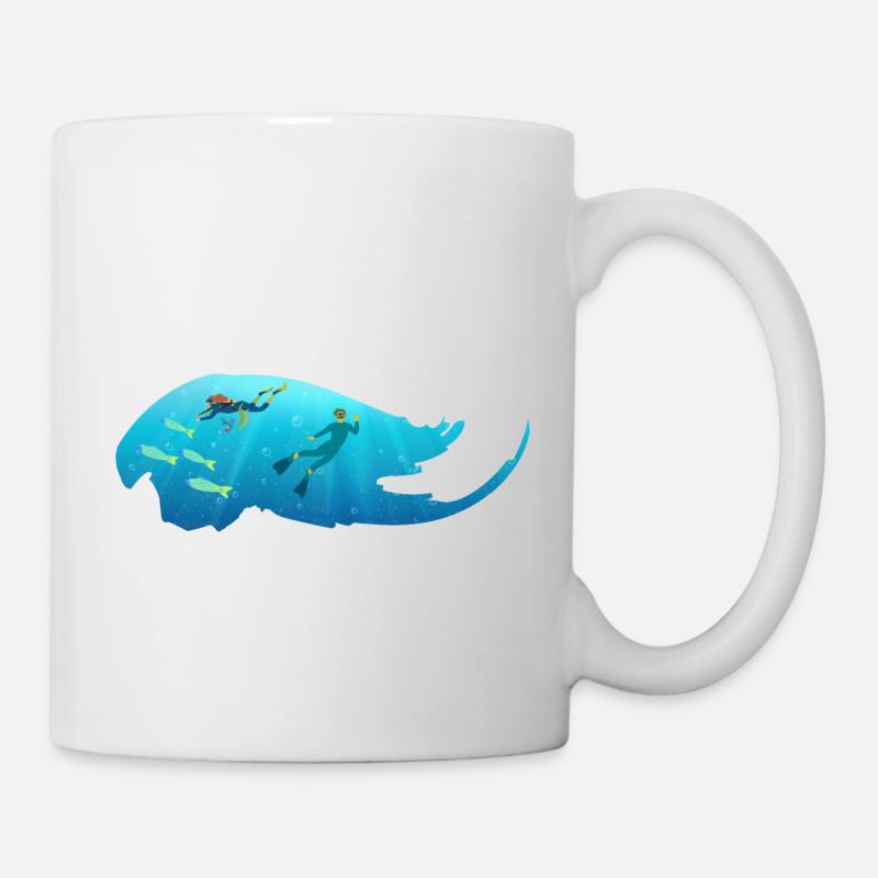 Tauchen - Tasse - Weiß