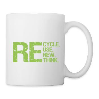 ReCycle ReUse ReNew ReThink - Mug - white - Right