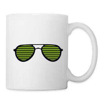 lunettes de soleil - Mug blanc - blanc - Droite