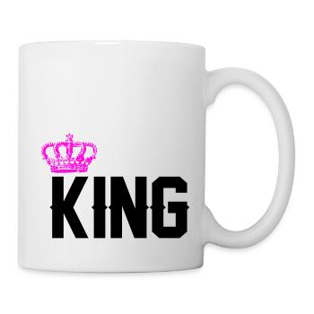 king - Tasse - Weiß - Rechts