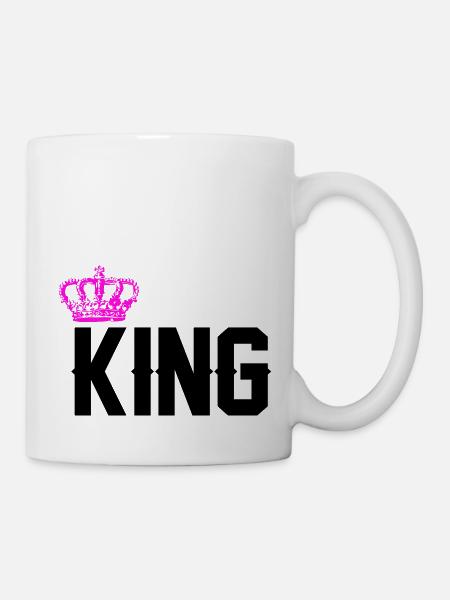 king - Tasse - Weiß