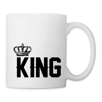 king - Tasse - Weiß - Rechts