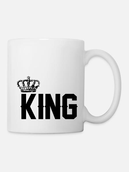king - Tasse - Weiß