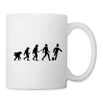 Design cool « Evolution Football Shirt » - Mug blanc - blanc - Droite