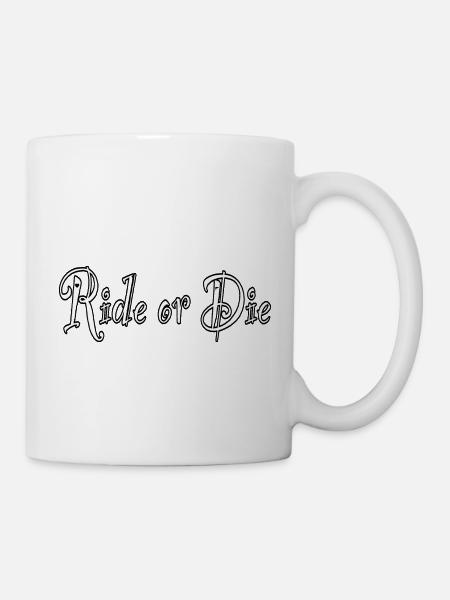 Rouler ou mourir - Mug blanc - blanc