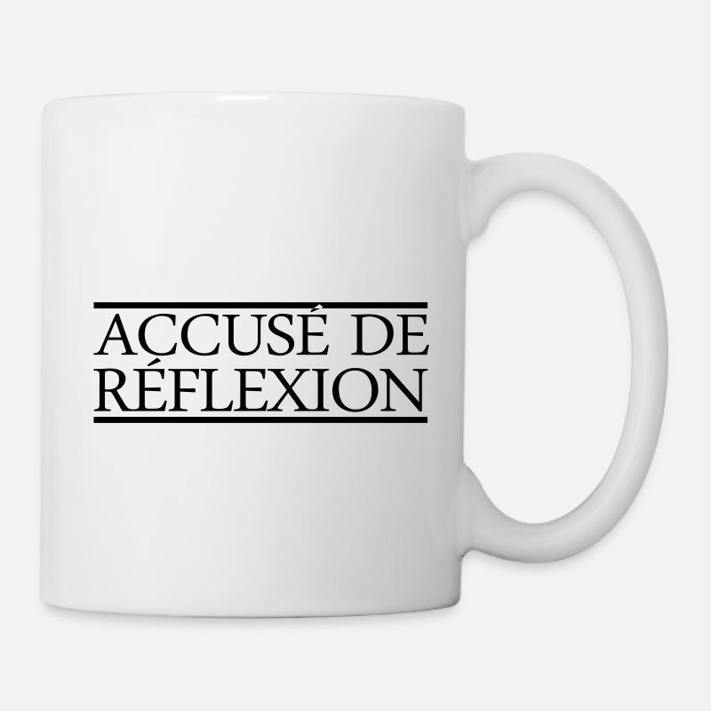 ACCUSE DE REFLEXION - Mug blanc - blanc