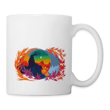 Gefallene Nacht - Tasse - Weiß - Rechts