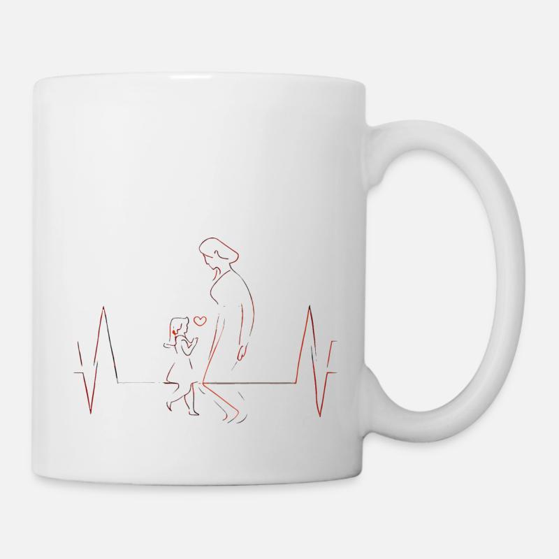 Cadeau de famille mère-fille - Mug blanc - blanc