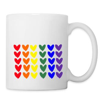 Pride Schwul Lesbisch LGBT - Tasse - Weiß - Rechts