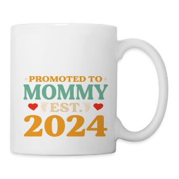 Promoted to Mommy Est. 2024 - Mug - white - Right