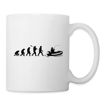 Evolution Fishing Boat | Fisherman Gift - Mug - white - Right