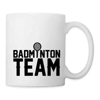 Badminton Team - Tasse - Weiß - Rechts