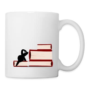Tâches d'encre Livres - Mug blanc - blanc - Droite