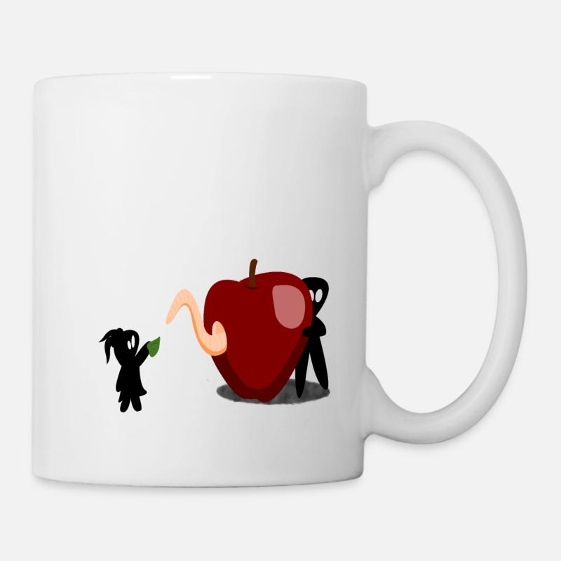 Flecken mit Apfeltinte - Tasse - Weiß