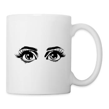 Auge Augen Augenarzt - Tasse - Weiß - Rechts