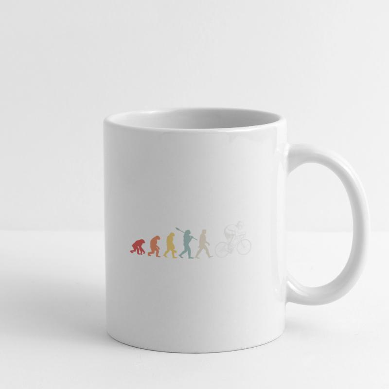 Evolution du cyclisme Mug blanc