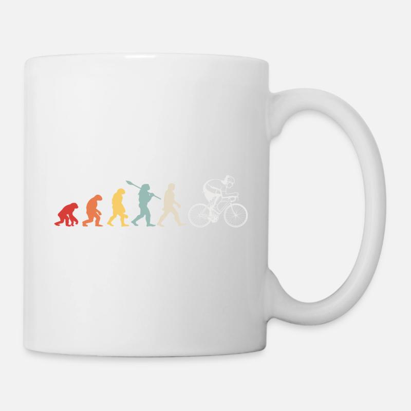 Evolution du cyclisme - Mug blanc - blanc