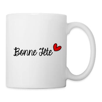 PAPA. FÊTE DES PÈRES. BONNE FÊTE PAPA. BONNE FÊTE - Mug blanc - blanc - Droite