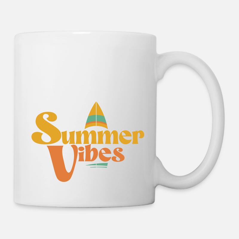 summer vibes - Tasse - Weiß