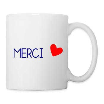 MERCI. MAÎTRESSE. MAÎTRE. MERCI MAÎTRESSE - Mug blanc - blanc - Droite