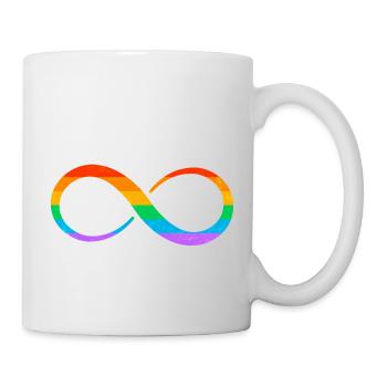 Gay Pride Parade LGBTQ+ Rainbow Flag Body Positive - Mug - white - Right
