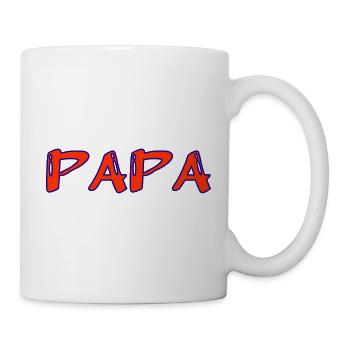PAPA. FÊTE DES PÈRES. BONNE FÊTE PAPA. BONNE FÊTE - Mug blanc - blanc - Droite