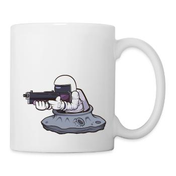 Astronaut With Weapon - Mug - white - Right
