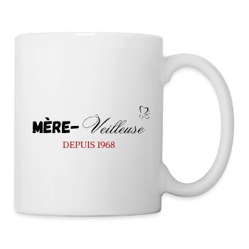 Mère veilleuse depuis 1968 - Mug blanc - blanc - Droite