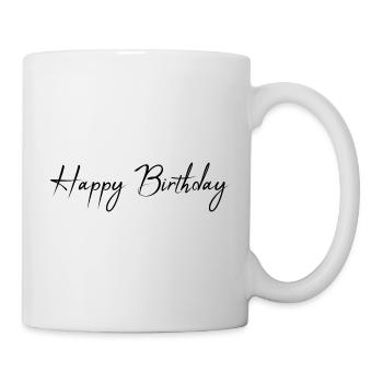 ALLES GUTE ZUM GEBURTSTAG. ALLES GUTE ZUM GEBURTSTAG. JAHRESTAG. - Tasse - Weiß - Rechts