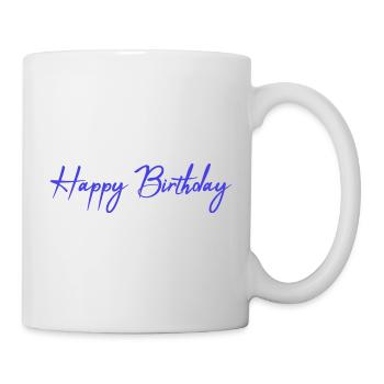 ALLES GUTE ZUM GEBURTSTAG. ALLES GUTE ZUM GEBURTSTAG. JAHRESTAG. - Tasse - Weiß - Rechts