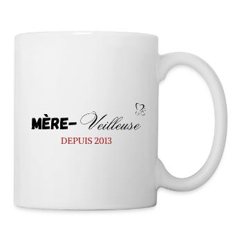 Mère veilleuse depuis 2013 - Mug blanc - blanc - Droite