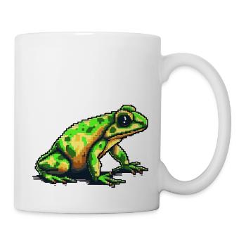Poison dart frog dans les graphiques de pixels rétro 8 bits - Mug blanc - blanc - Droite