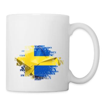 Schweden Schweden Flagge national norden skandinavia - Tasse - Weiß - Rechts