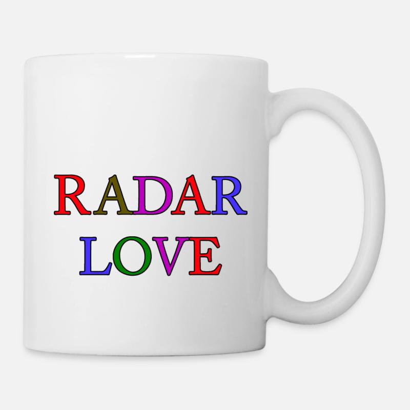 Radar Liebe - Tasse - Weiß