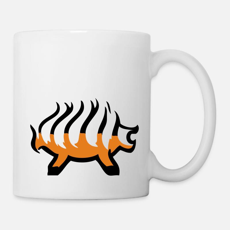 Le barbecue est génial! Du porc sur le grill! - Mug blanc - blanc