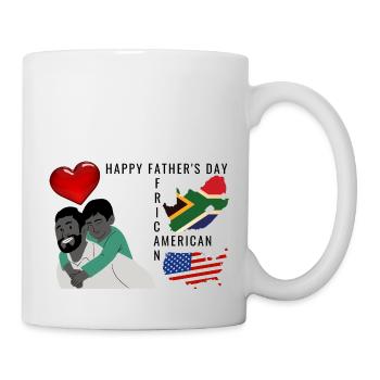 Alles Gute zum afroamerikanischen Vatertag - Tasse - Weiß - Rechts
