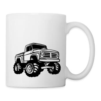 Monstertruck Monster Truck Liebhaber Fan - Tasse - Weiß - Rechts