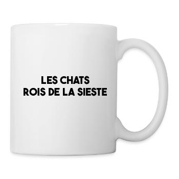 Les Chats, ROIS De La Sieste - Idée Cadeau - Mug blanc - blanc - Droite