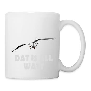 Möwe - dat is all watt - Tasse - Weiß - Rechts