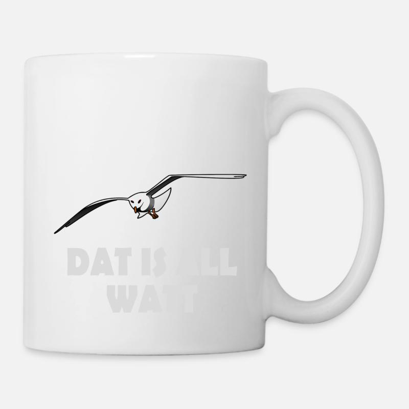 Möwe - dat is all watt - Tasse - Weiß