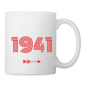Jahrgang 1941 - Tasse - Weiß - Rechts