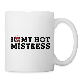 J’aime ma maîtresse chaude - I Heart My Mistress - Mug blanc - blanc - Droite