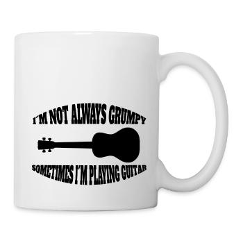 Guitar Musical Instrument Plucked Instrument Guitarist - Mug - white - Right