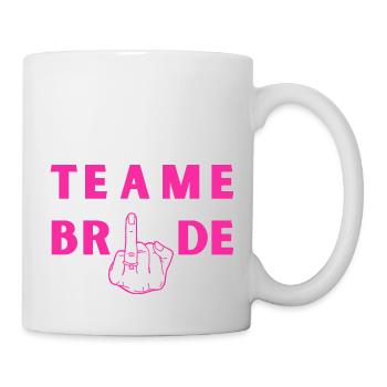 Teambraut - Ringfinger der Braut - Tasse - Weiß - Rechts