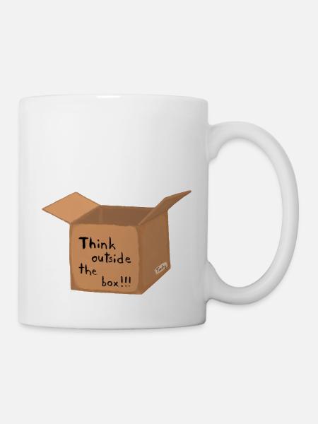 Think outside thebox - Tasse - Weiß