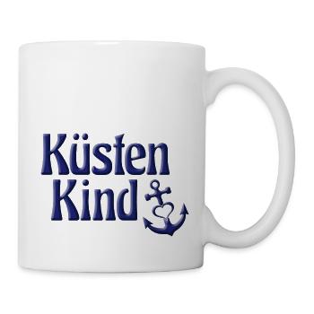 Küsten Kind. Meer norddeutsch Hamburg - Tasse - Weiß - Rechts