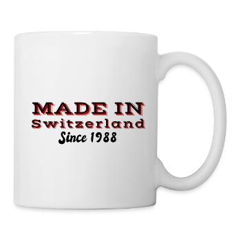 made in switzerland - cadeau suisse - né en suisse - Mug blanc - blanc - Droite